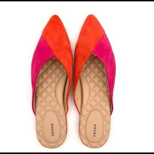 BIRDIES SWAN MULES SUEDE LEATHER